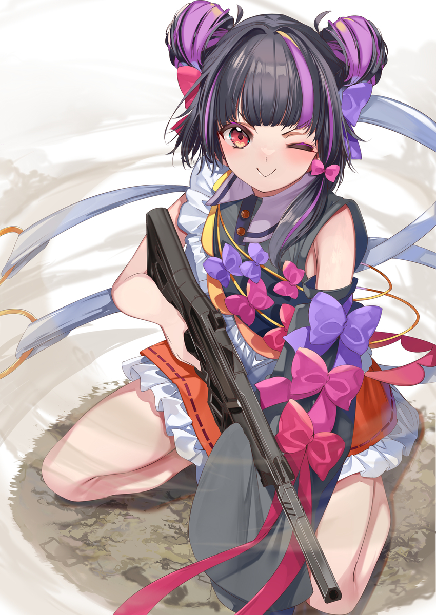 This is a pixiv picture whose title is 春風モカ FPSver..