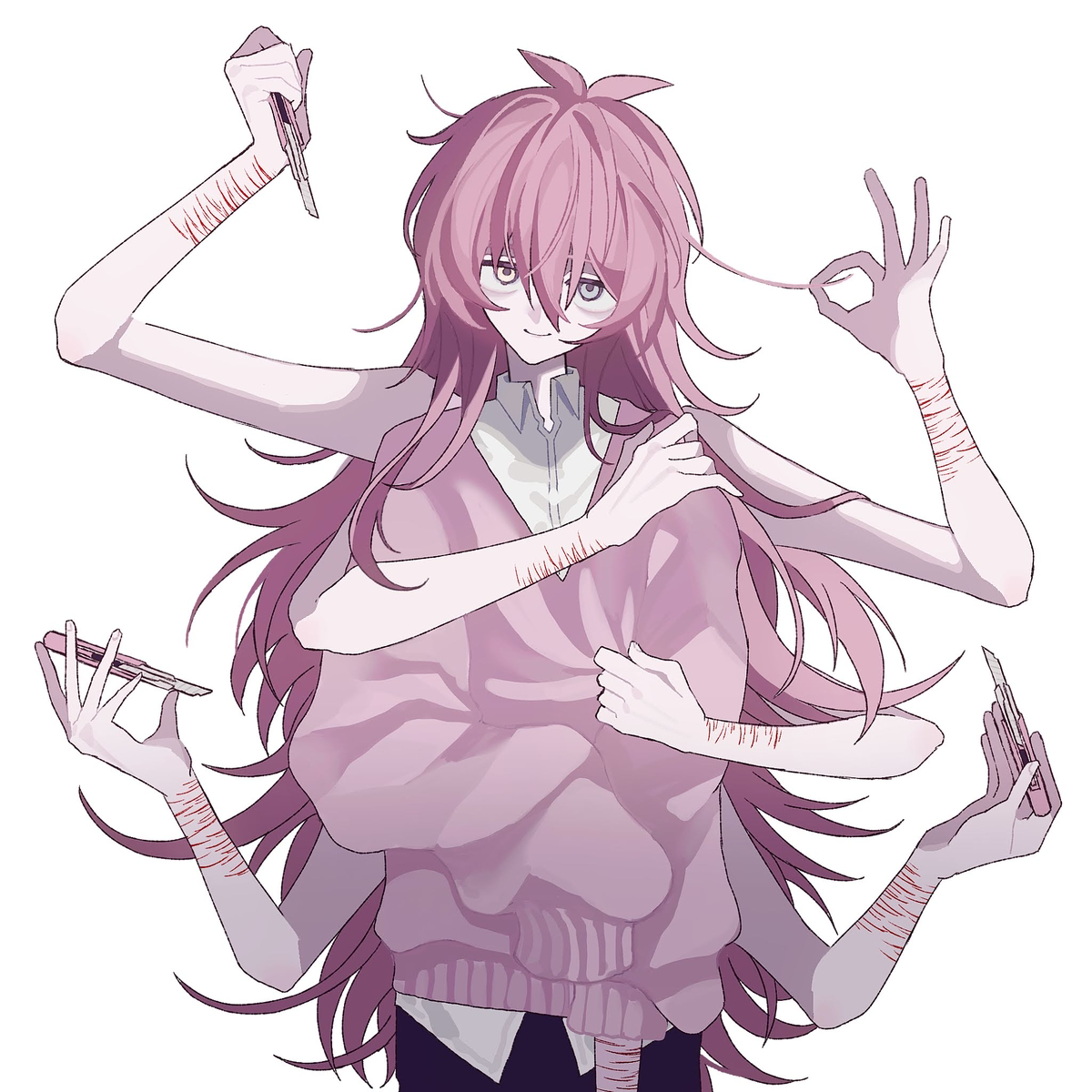 This is a pixiv picture whose title is どうして助けてくれなかったの.