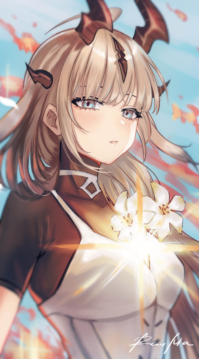 This is a pixiv picture whose title is 焔影リード.