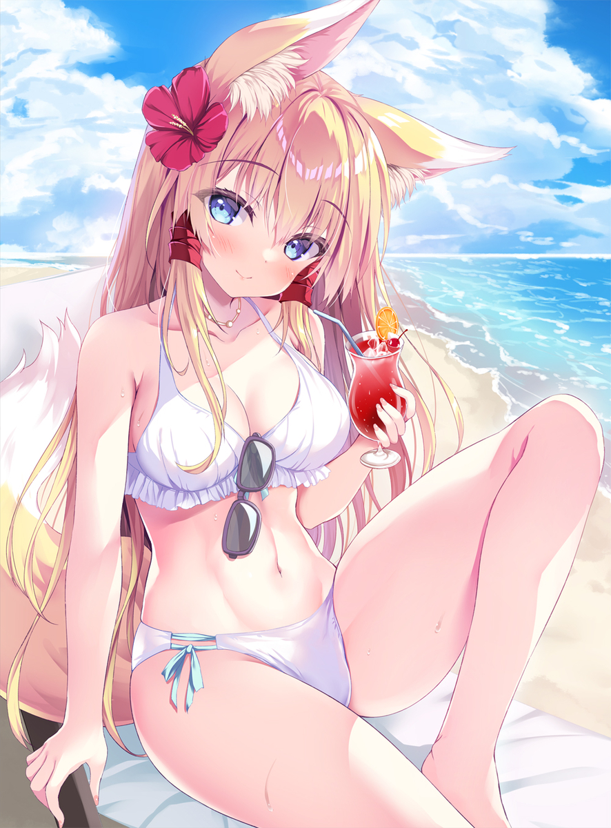 This is a pixiv picture whose title is ビーチバカンス.