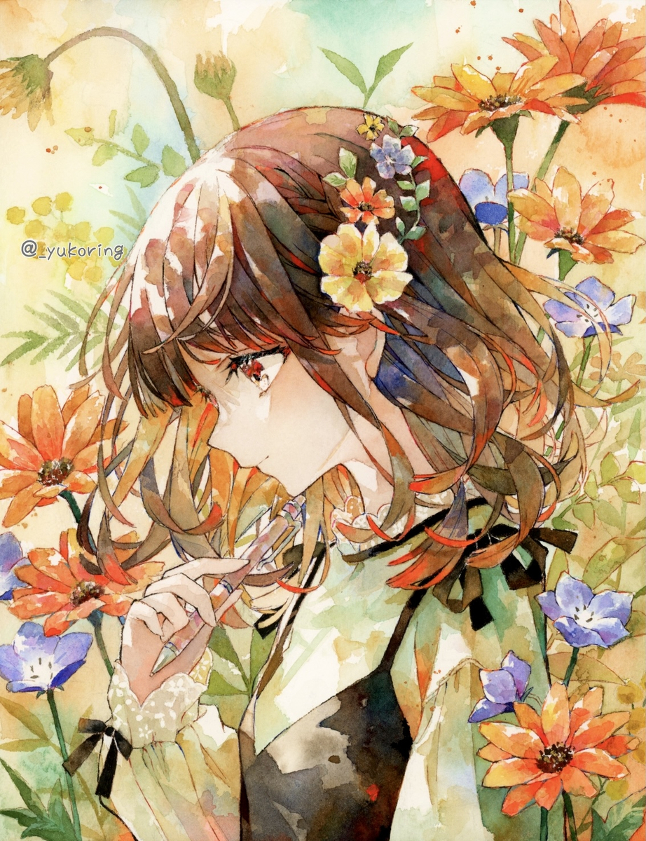 This is a pixiv picture whose title is 透明水彩＊.