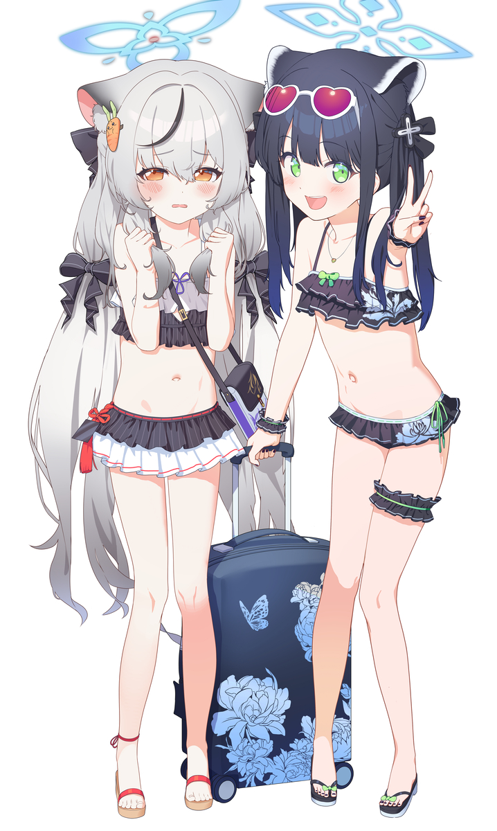 This is a pixiv picture whose title is 春原（水着）.