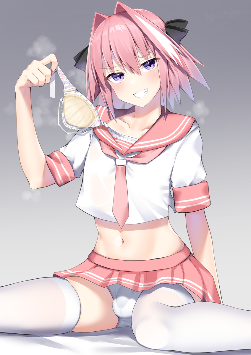 This is a pixiv picture whose title is ブラ抜きアストルフォくん.