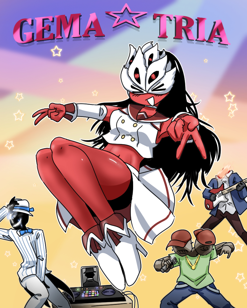 This is a pixiv picture whose title is 게마☆트리아 GEMA☆TRIA.