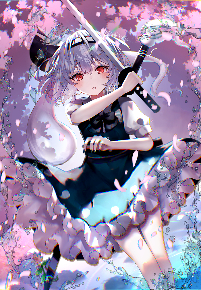 This is a pixiv picture whose title is 妖夢.