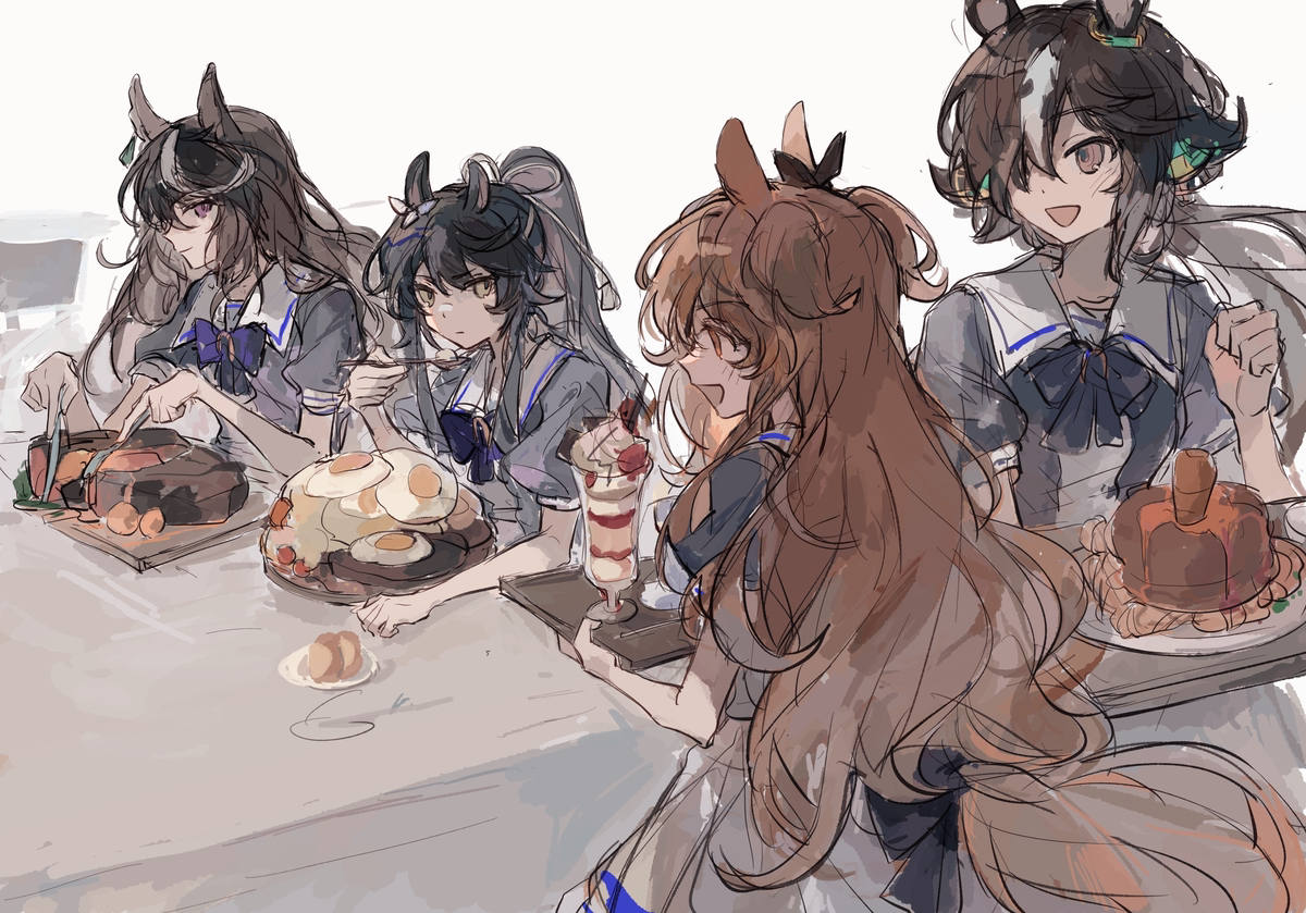 This is a pixiv picture whose title is うまとめ2.