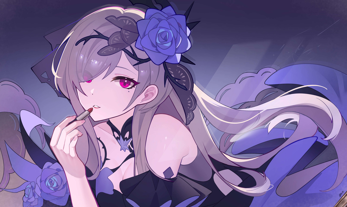 This is a pixiv picture whose title is day17 丽塔 失落迷迭.