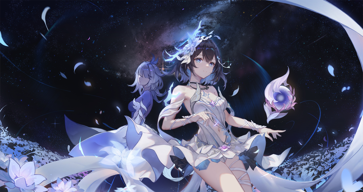 This is a pixiv picture whose title is 希儿-花妖.
