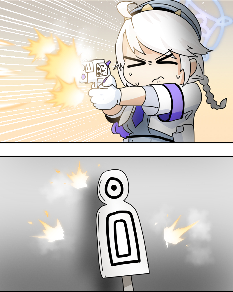 This is a pixiv picture whose title is 명사수 Sharpshooter.