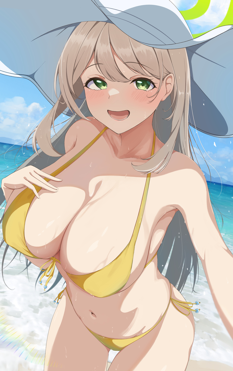 This is a pixiv picture whose title is 水着ノノミ.
