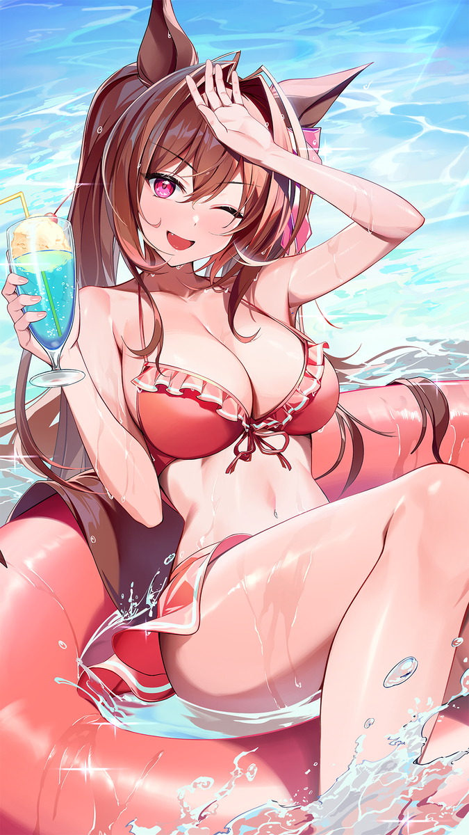 This is a pixiv picture whose title is ダイワスカーレット.