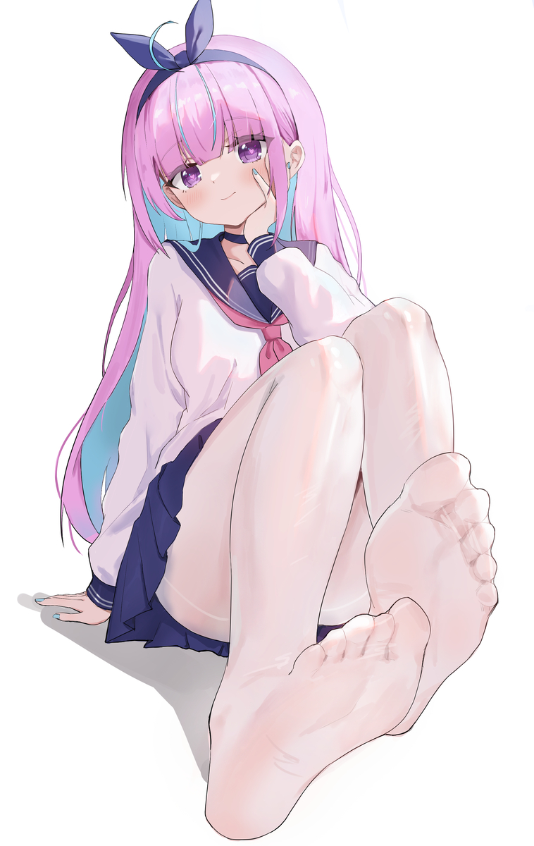 This is a pixiv picture whose title is aqua.