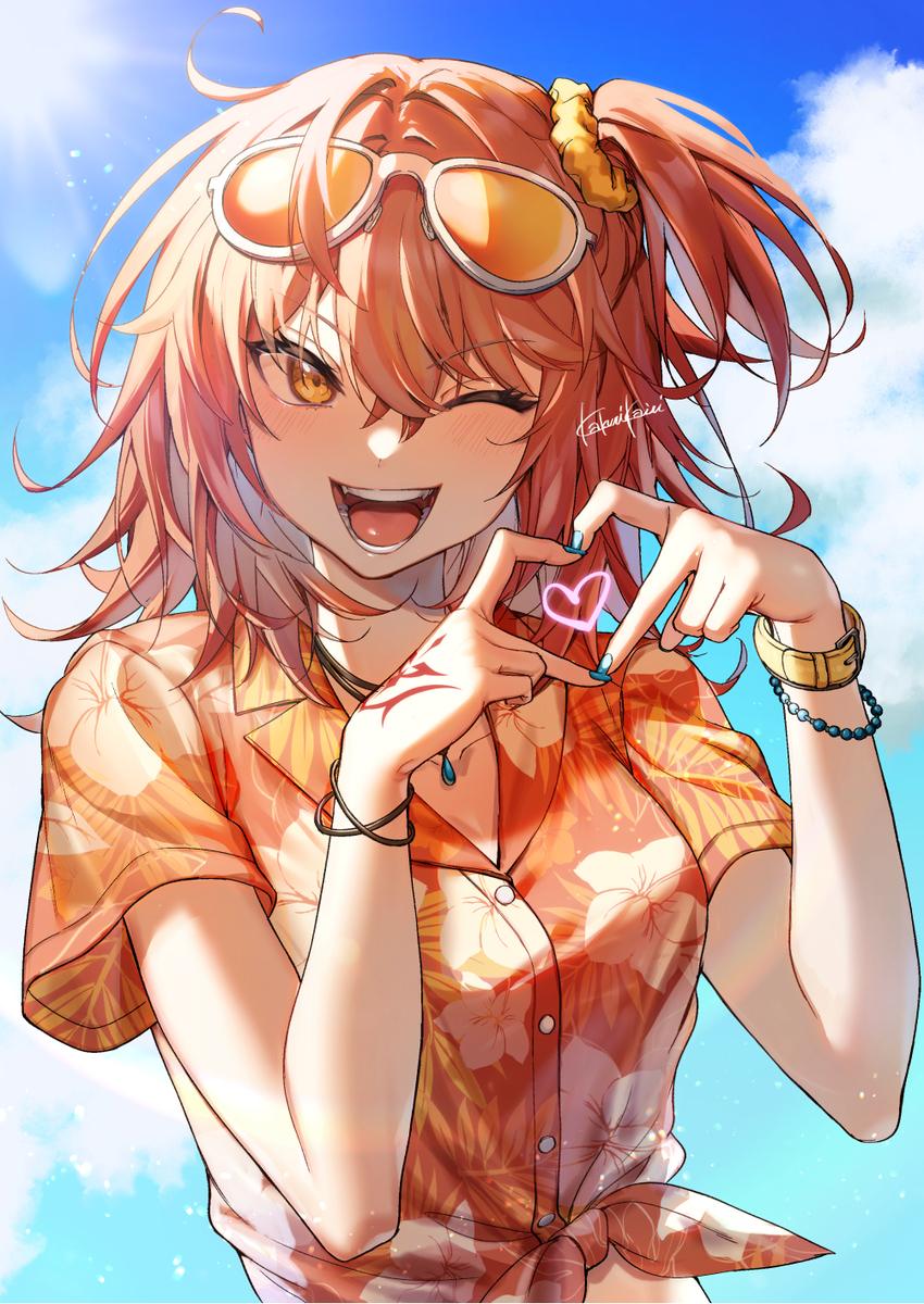 This is a pixiv picture whose title is ハッピーサマー！.
