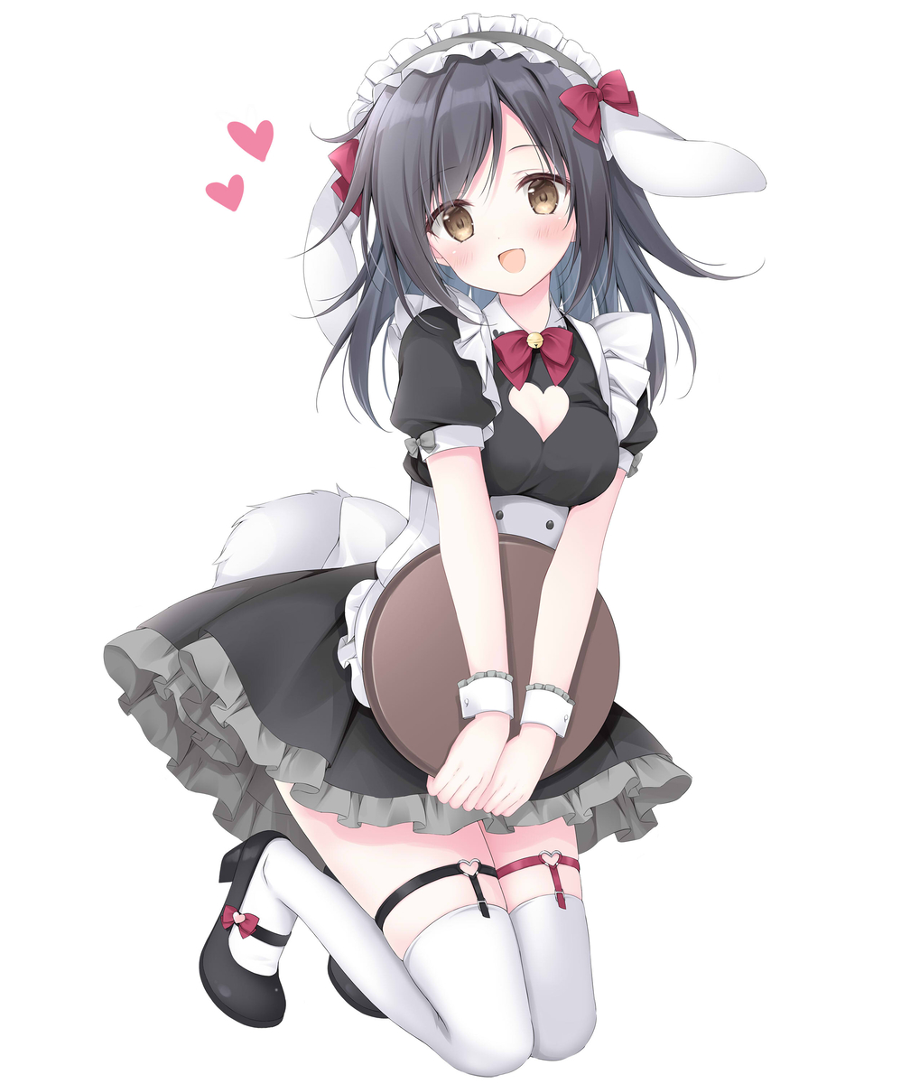 This is a pixiv picture whose title is うさ耳メイド.