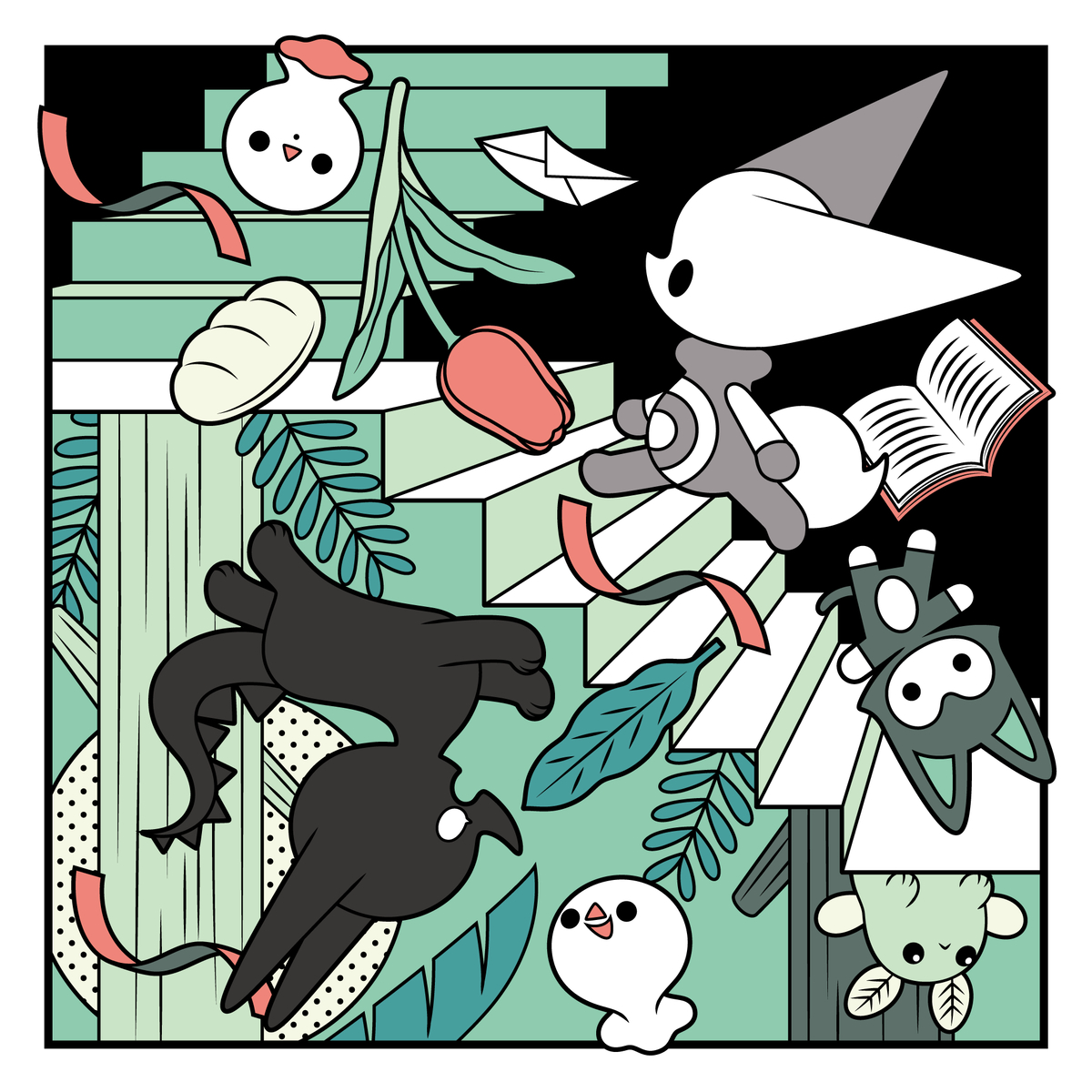 This is a pixiv picture whose title is STEP.