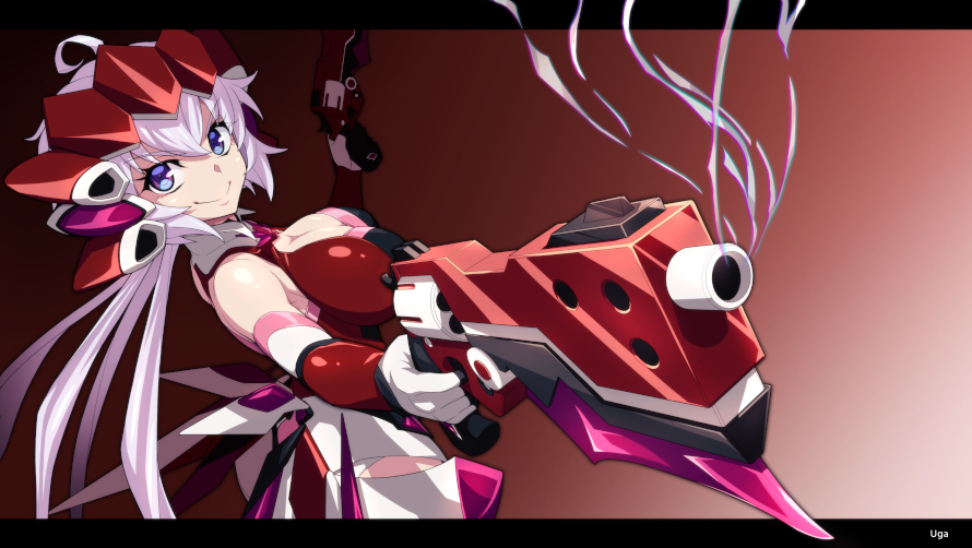 This is a pixiv picture whose title is Commission / Skebご依頼品・２丁拳銃クリスちゃん.