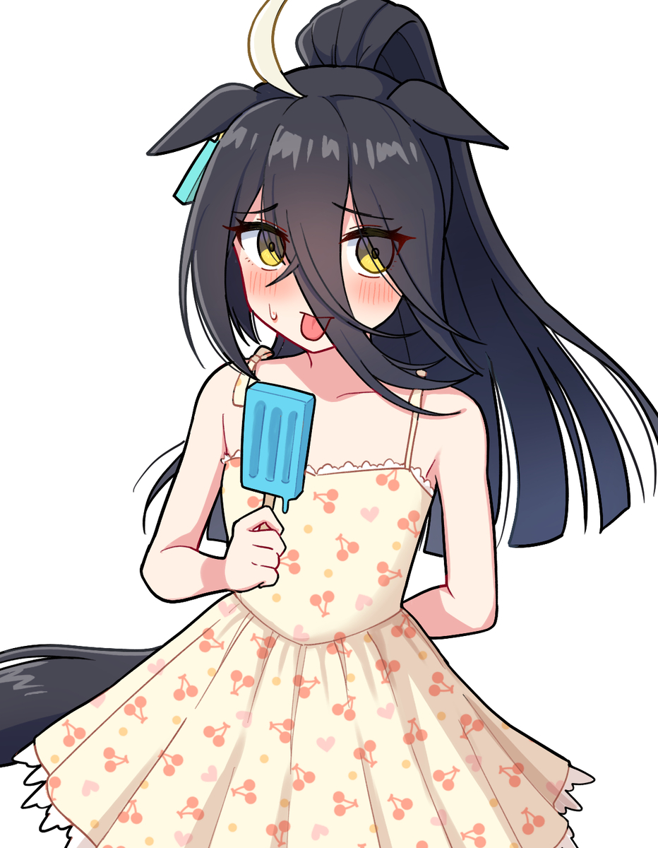 This is a pixiv picture whose title is 暑いカフェ.
