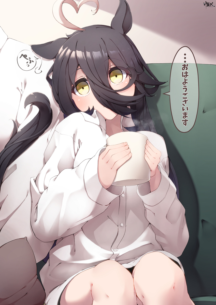 This is a pixiv picture whose title is 同棲カフェ.