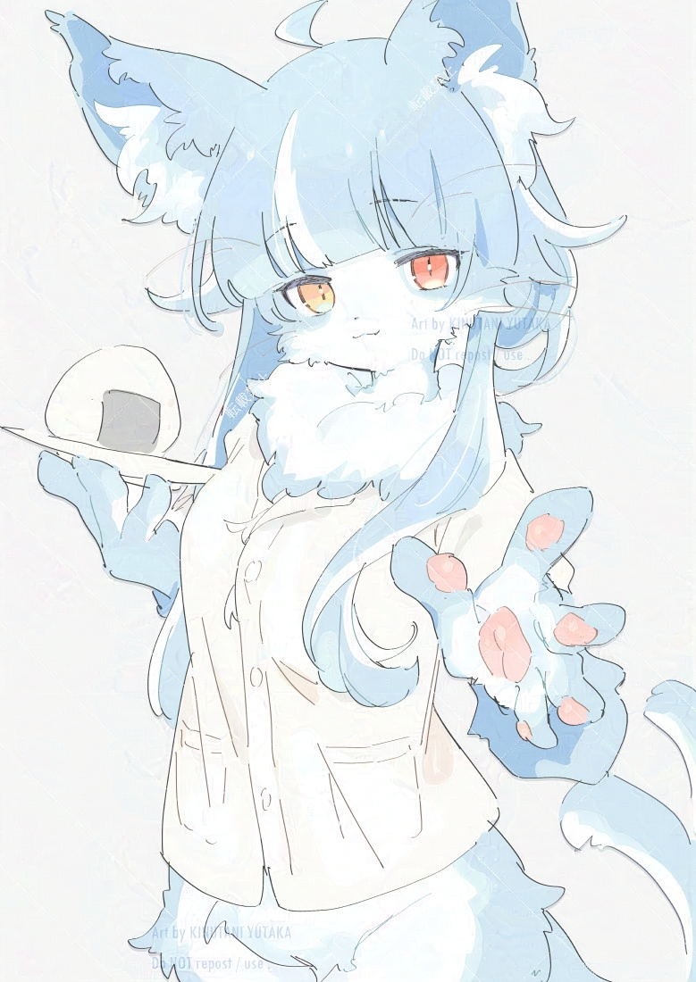 This is a pixiv picture whose title is おまねこくん.