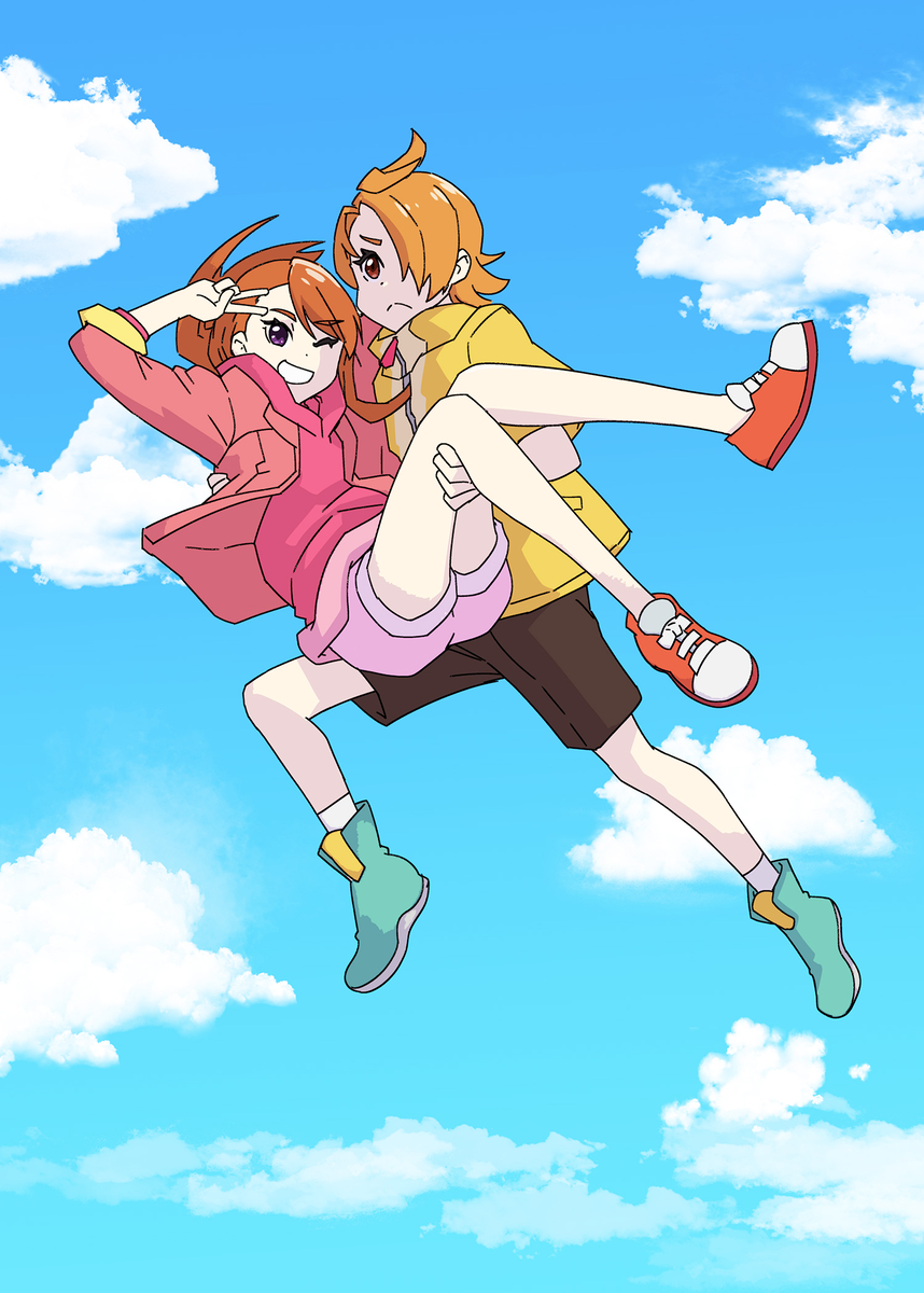 This is a pixiv picture whose title is キュアウィングは空をとび.