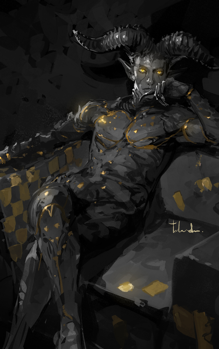 This is a pixiv picture whose title is 黒（100日チャレンジ）.
