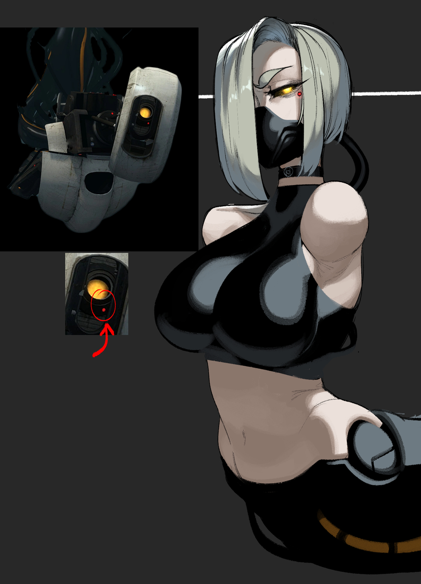 This is a pixiv picture whose title is Glados.