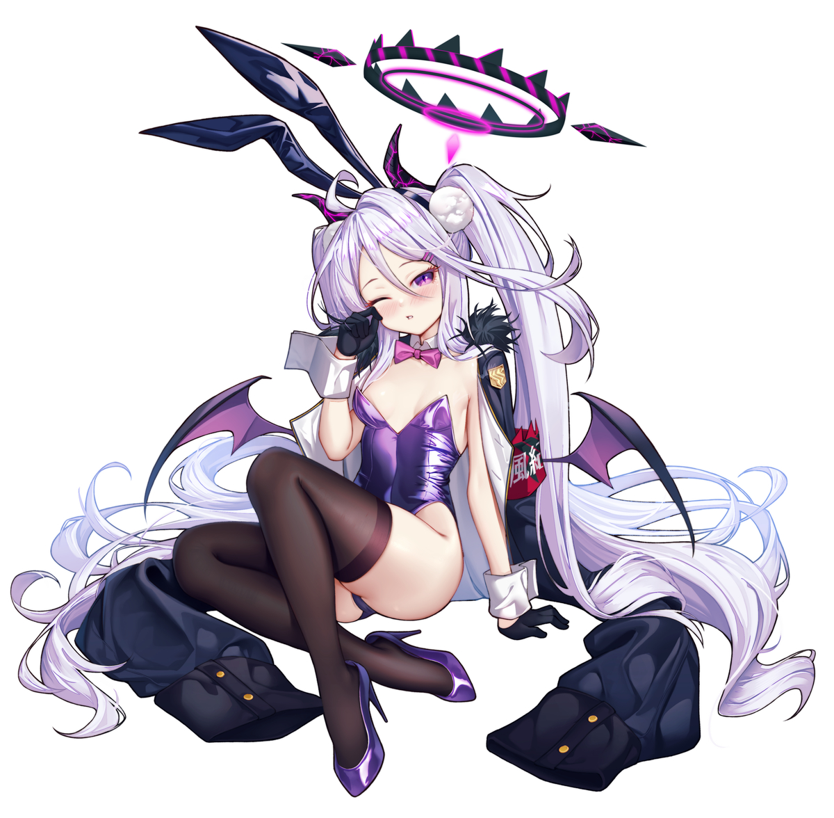 This is a pixiv picture whose title is Bunnywork.