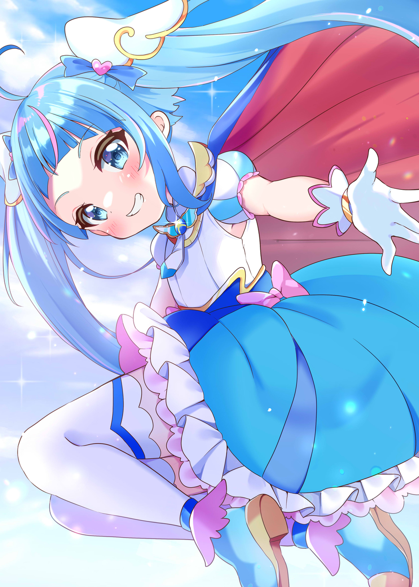This is a pixiv picture whose title is キュアスカイ.