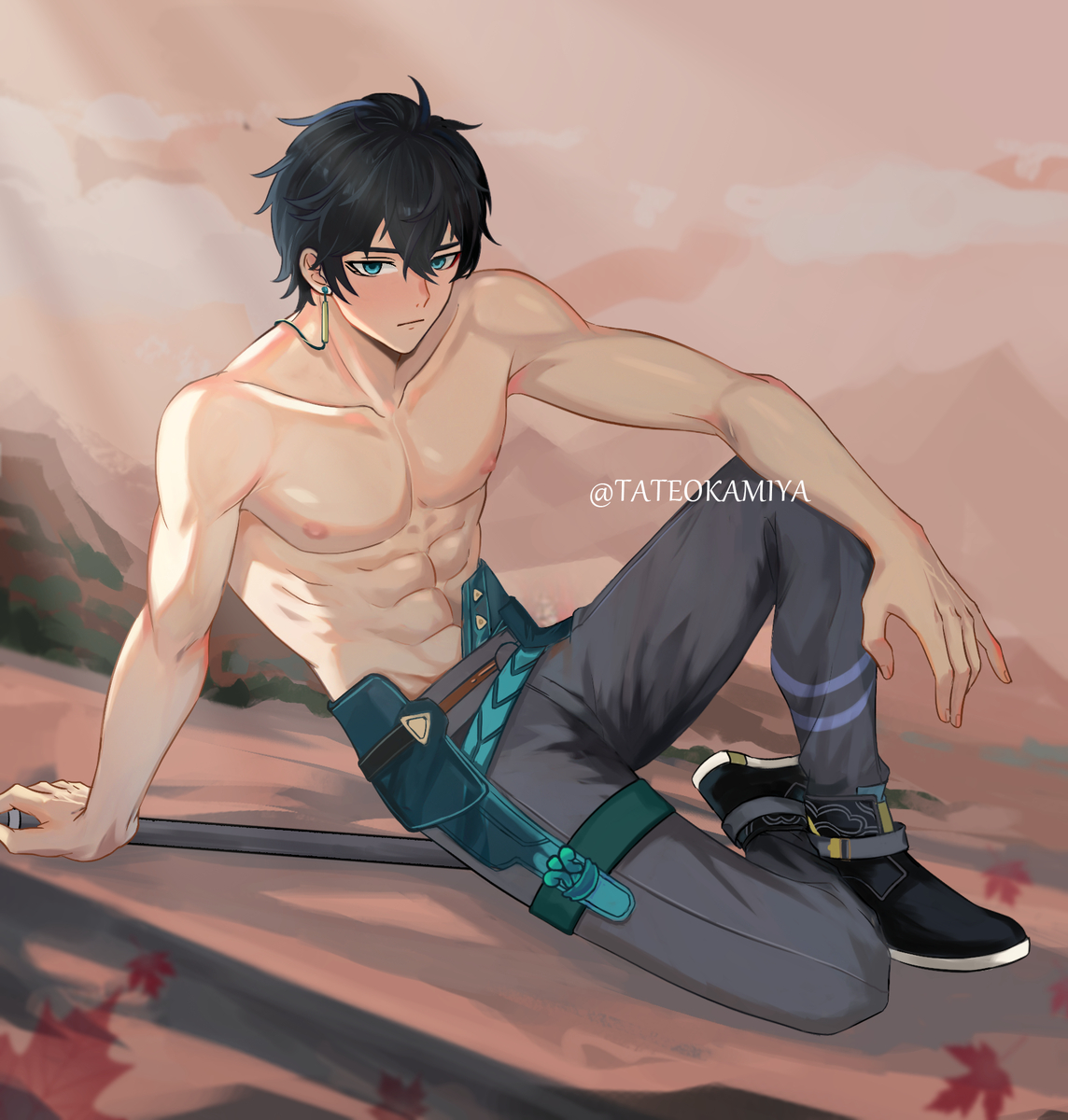 This is a pixiv picture whose title is 丹恒.