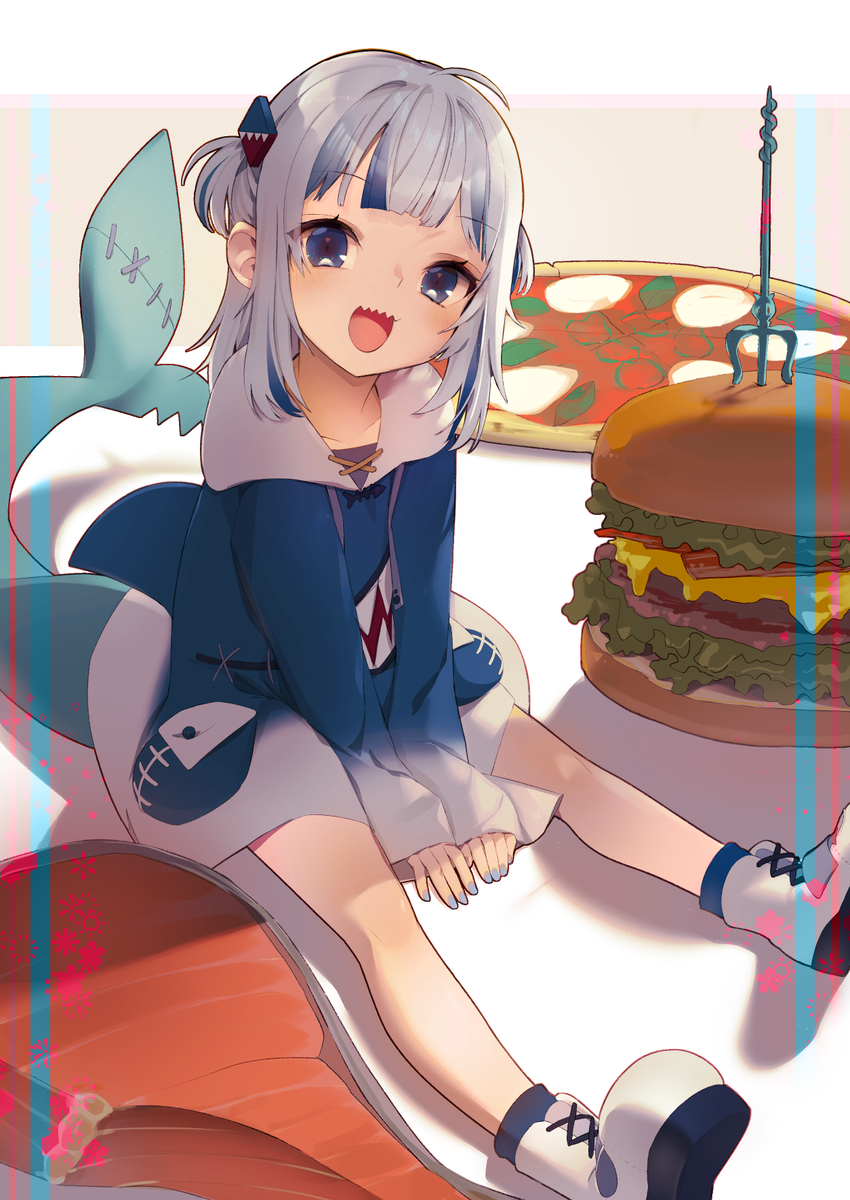 This is a pixiv picture whose title is 🦈.