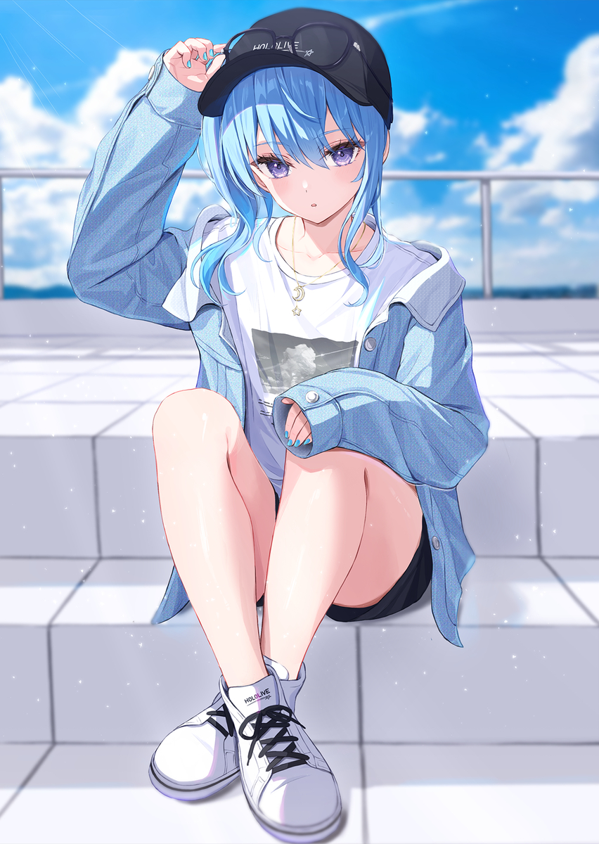 This is a pixiv picture whose title is 星街すいせい.