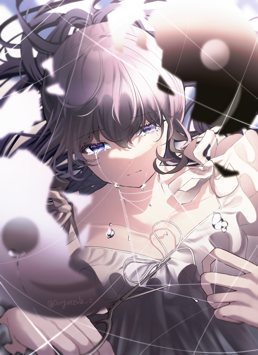 This is a pixiv picture whose title is 仮面の私にさよならを.