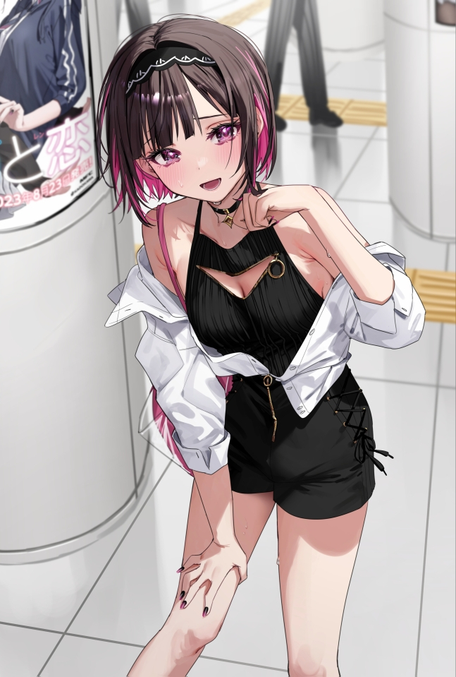 This is a pixiv picture whose title is 「ごめん、結構待たせちゃった？」.