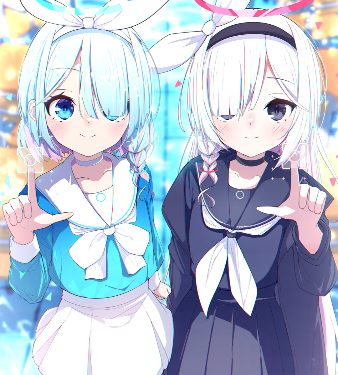 This is a pixiv picture whose title is アロナちゃん！プラナちゃん！.