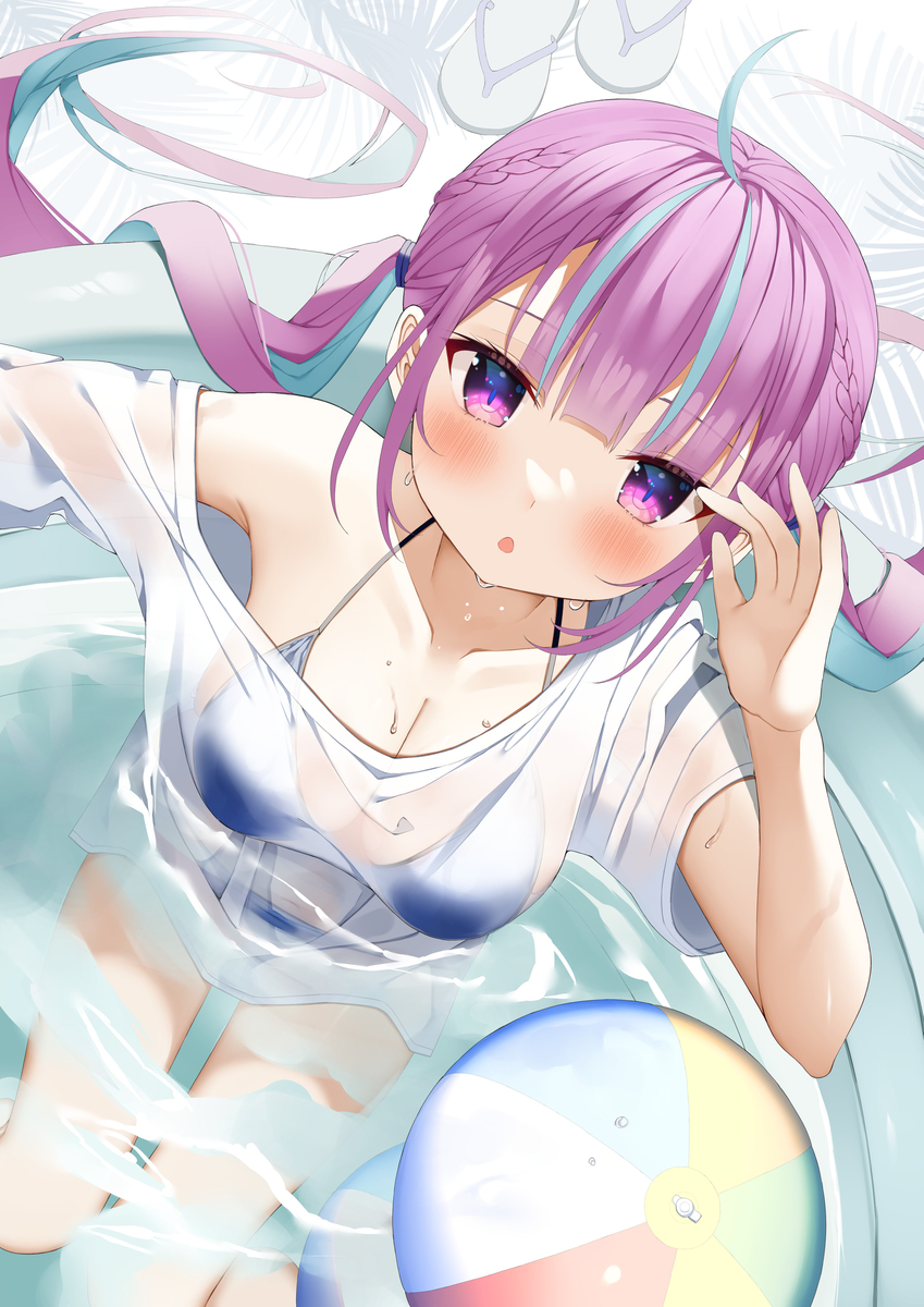 This is a pixiv picture whose title is サマーあくたん.