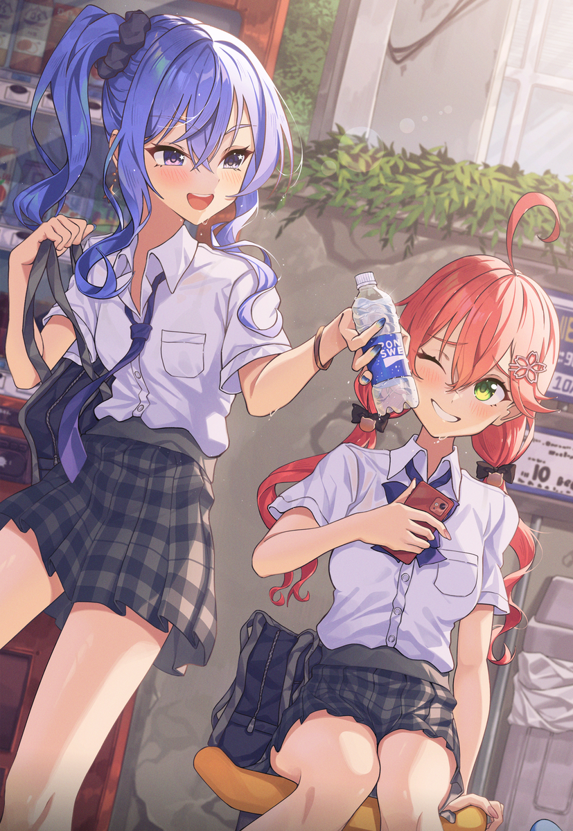 This is a pixiv picture whose title is みこめっと！.