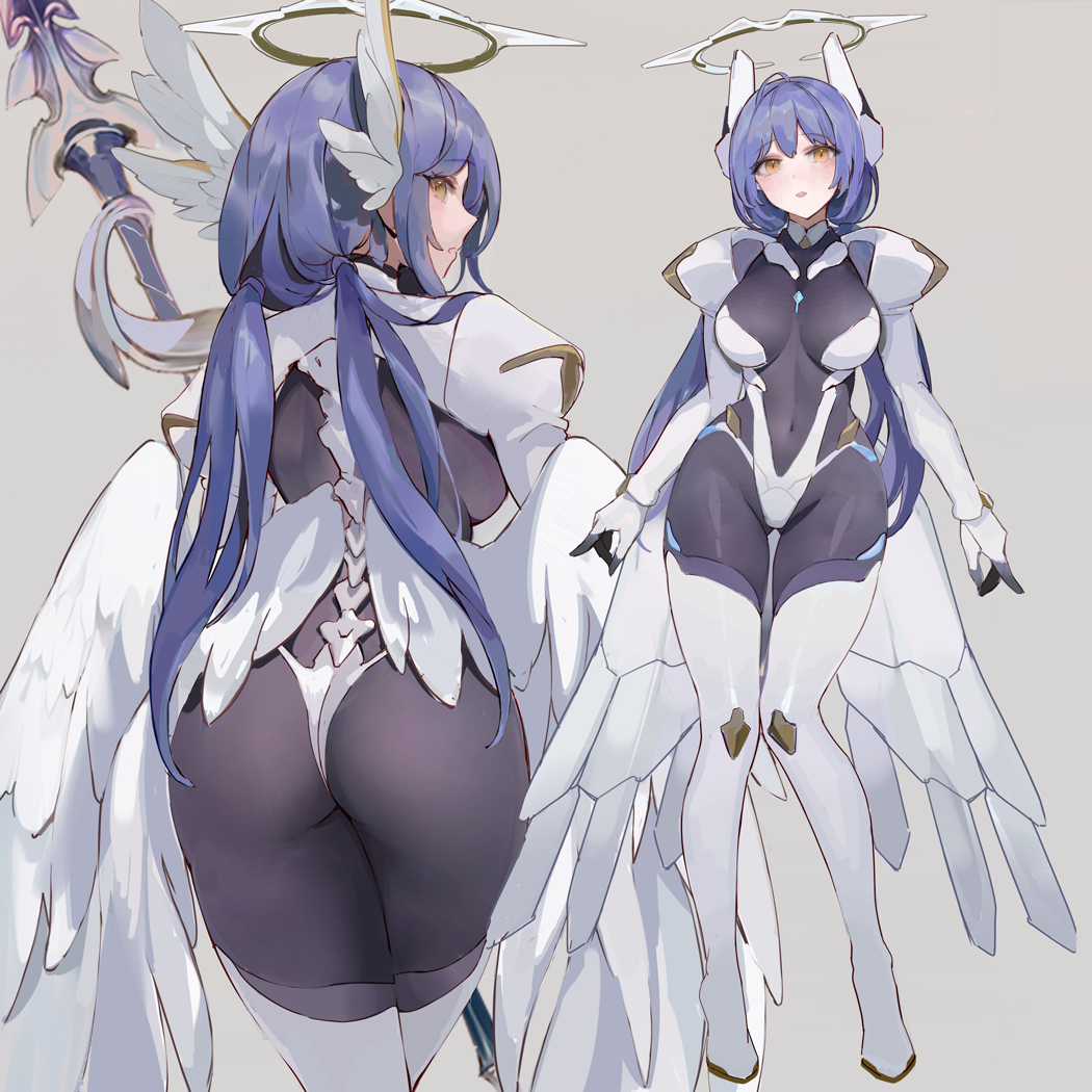 This is a pixiv picture whose title is The Battle Angel.