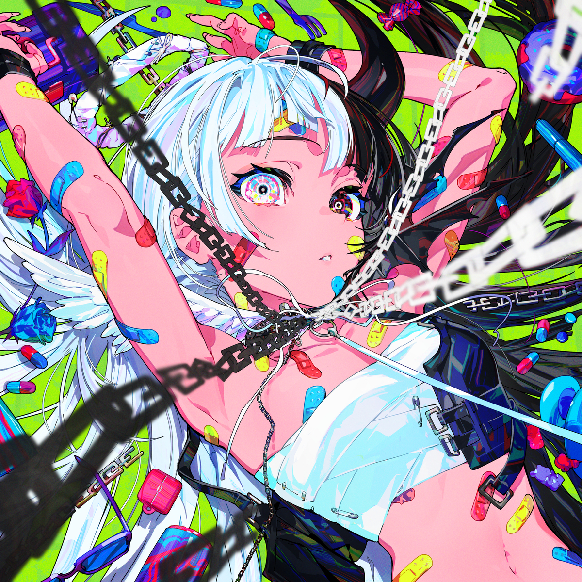 This is a pixiv picture whose title is BAD GIRL.