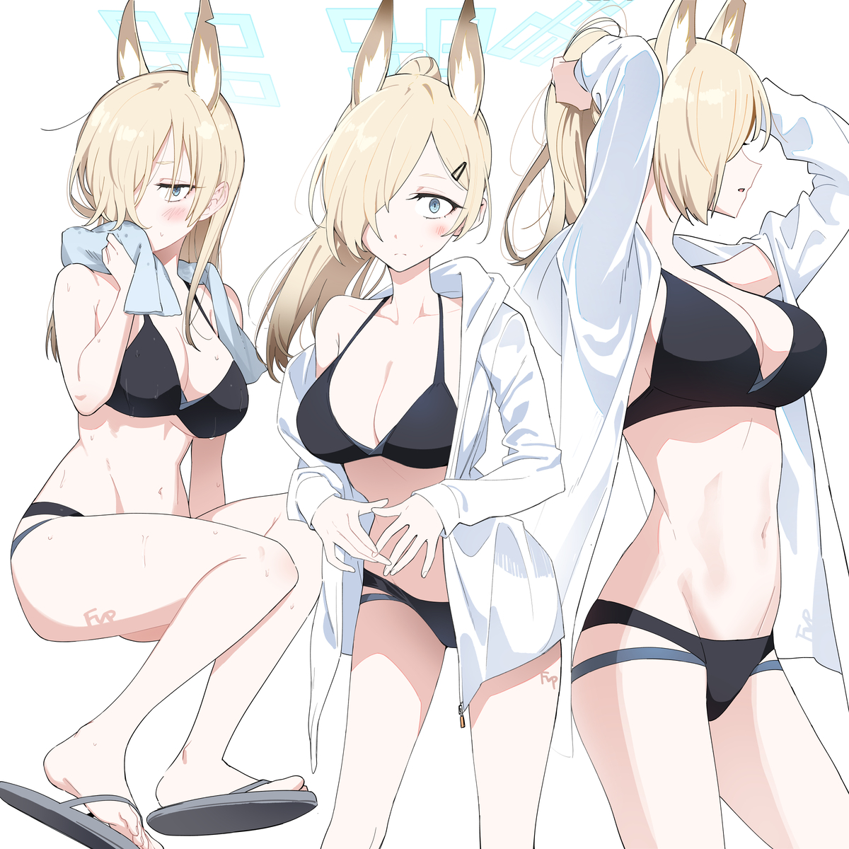 This is a pixiv picture whose title is 水着カンナ.