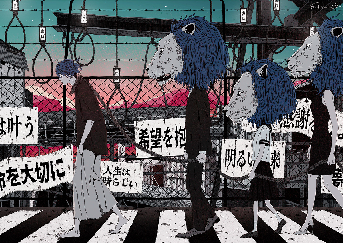 This is a pixiv picture whose title is 正しい生き方.