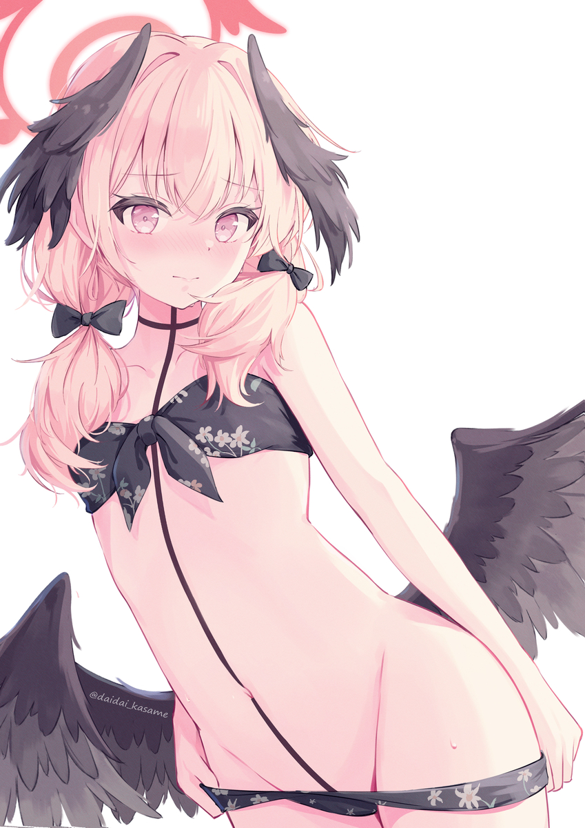 This is a pixiv picture whose title is 水着コハル.