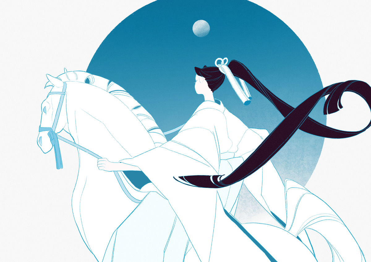 This is a pixiv picture whose title is 神馬.