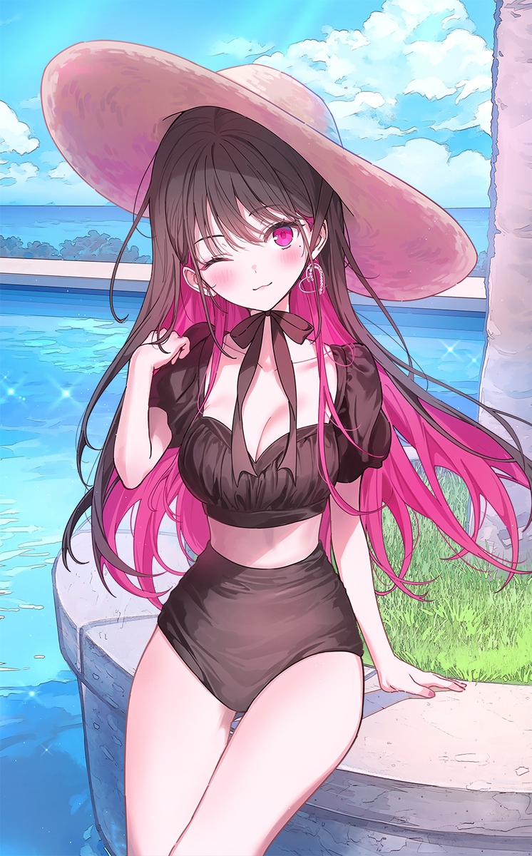 This is a pixiv picture whose title is 君と一緒にプライベートを.