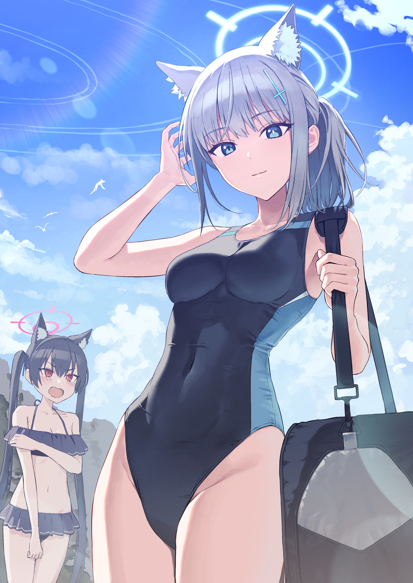 This is a pixiv picture whose title is 水着シロコ.