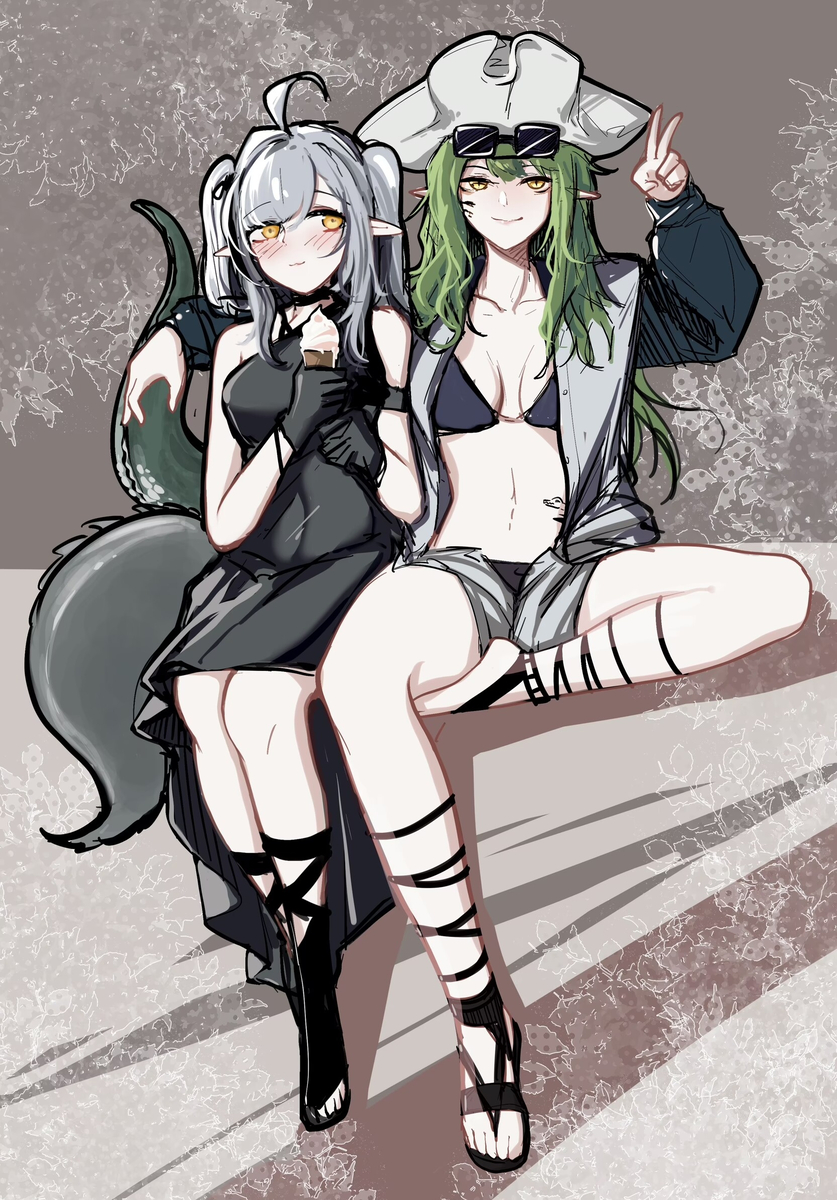This is a pixiv picture whose title is 米米跟百嘉多般配啊.