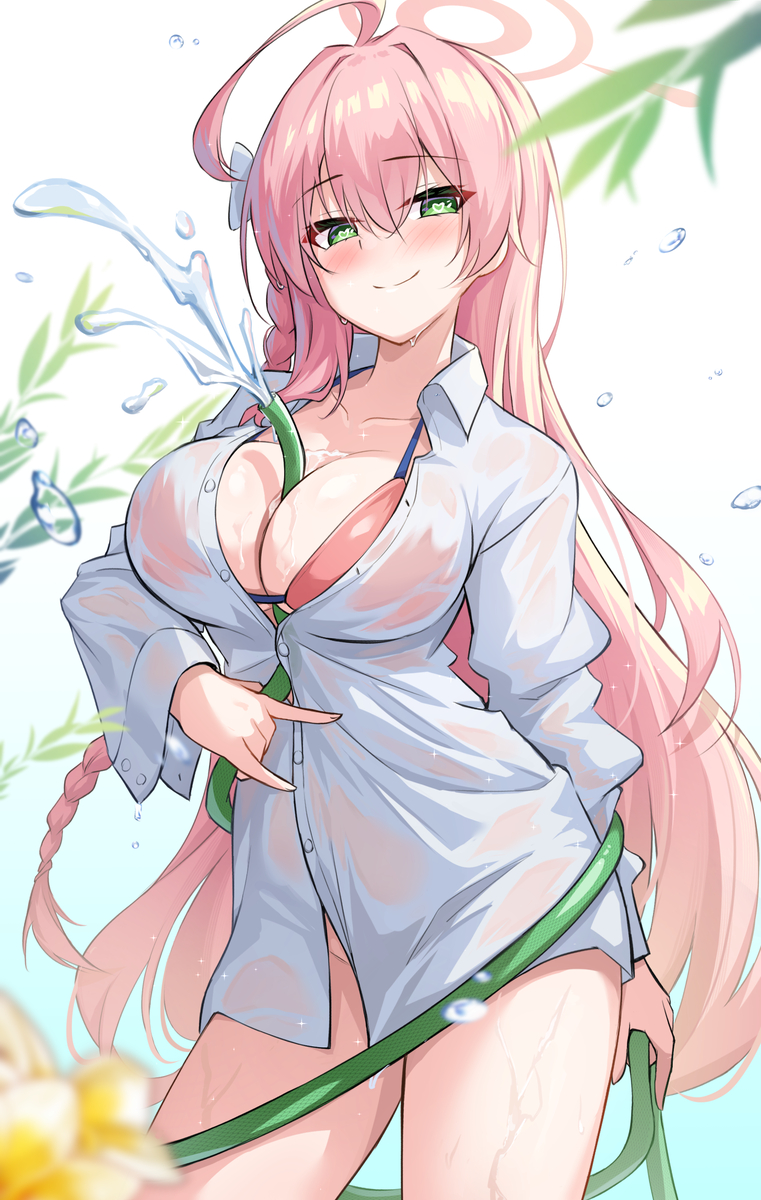 This is a pixiv picture whose title is ブルアカ ハナコ.