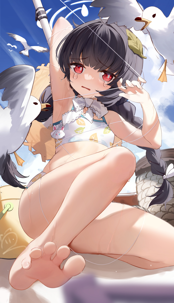 This is a pixiv picture whose title is 去码头绑点美游.