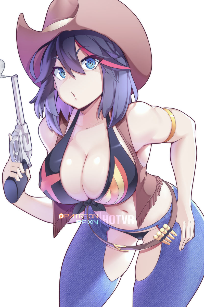 This is a pixiv picture whose title is Cowgirl Ryuko.