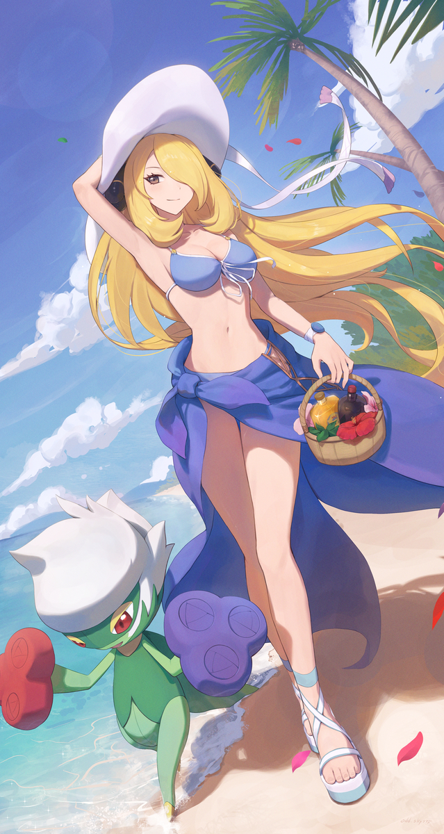 This is a pixiv picture whose title is シロナ🏝️ロズレイド.