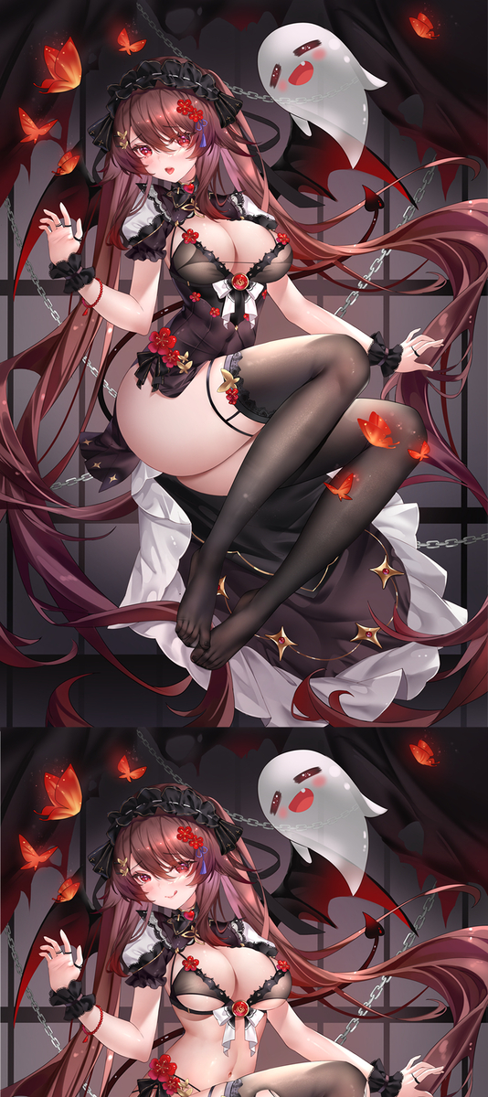 This is a pixiv picture whose title is 悪魔胡桃ちゃん.